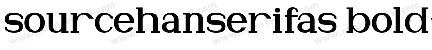 sourcehanserifas bold字体转换